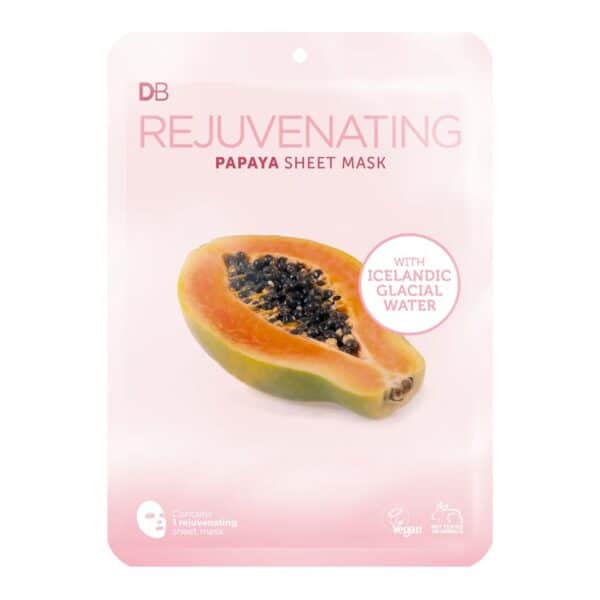 db rejuvenating papaya sheet mask